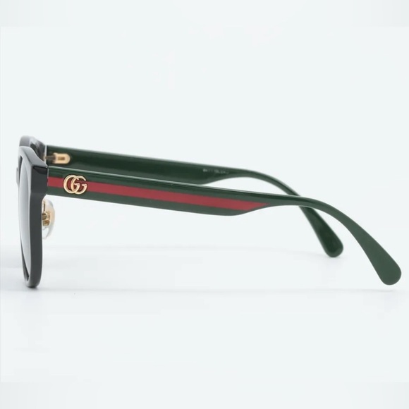 Gucci Round Web Logo Sunglasses Black GG0854SK - Picture 3 of 5